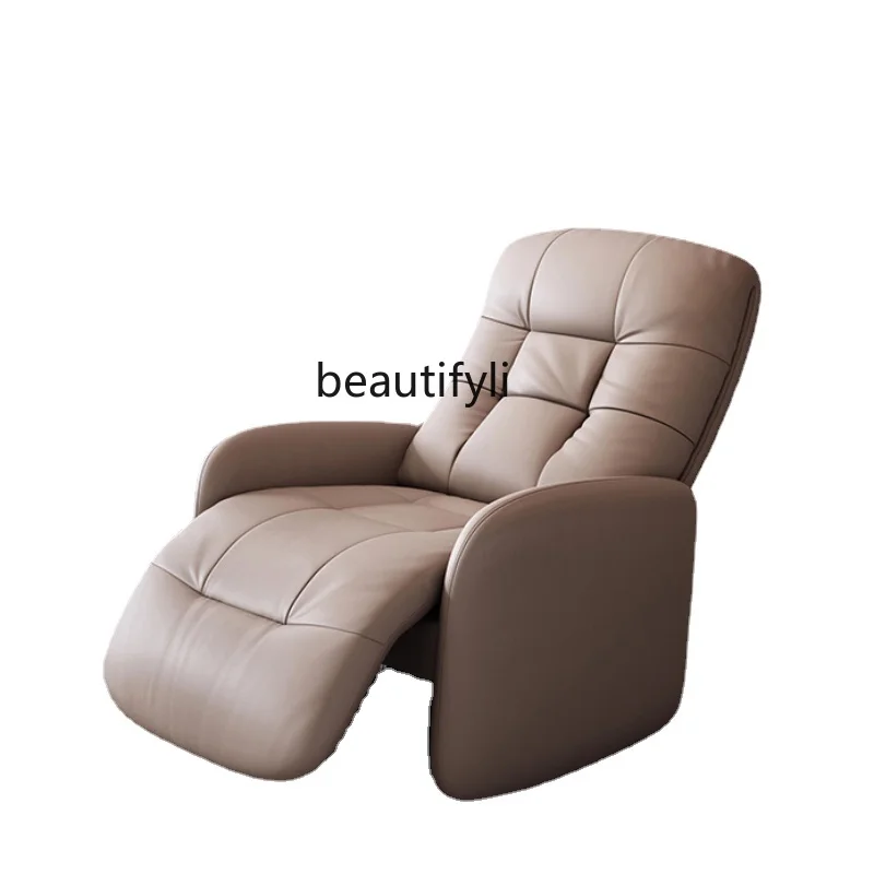 Single Sofa Leather Retractable Electric Multifunctional Recliner Living Room Leisure Lazy Chair living room furniture