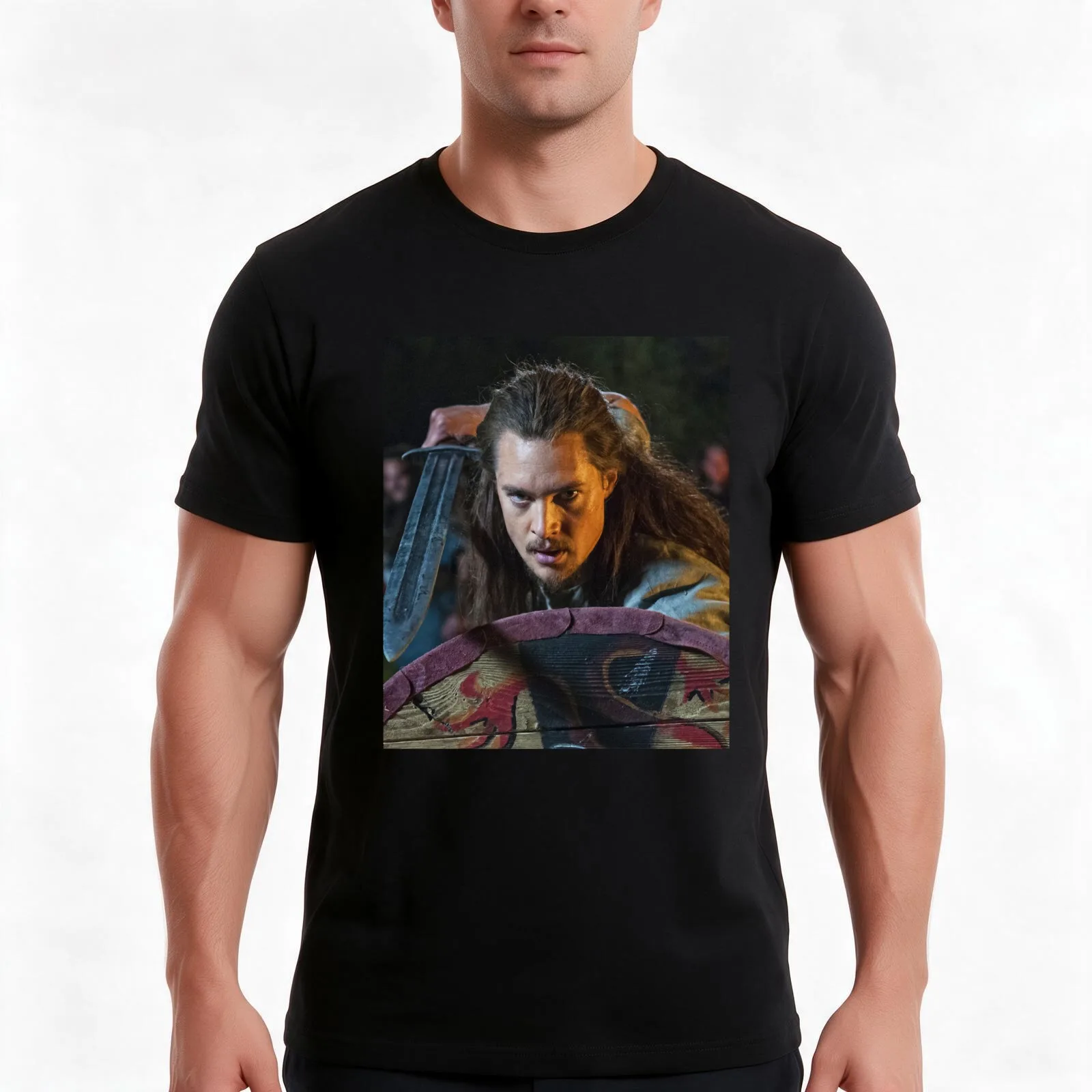 Gift For Men Uhtred Of The Last In Kingdom Gifts For Movie Fans T-Shirt Summer Casual Cotton Tee Oversized Streetwear Tops