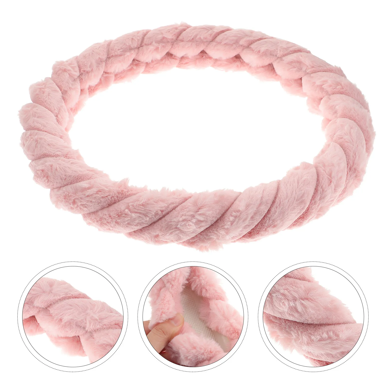 Car Steering Wheel Cover Universal Fit Soft Comfortable Material Anti Slip Heat Resistant for Winter Driving Enhanced Control