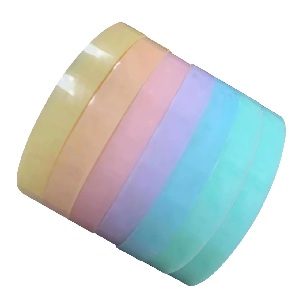 7 Rolls Tape Decompression Ball Painters Colored Double Sided Anti-anxiety Toy Bopp Film Masking Pulling Adhesive Child