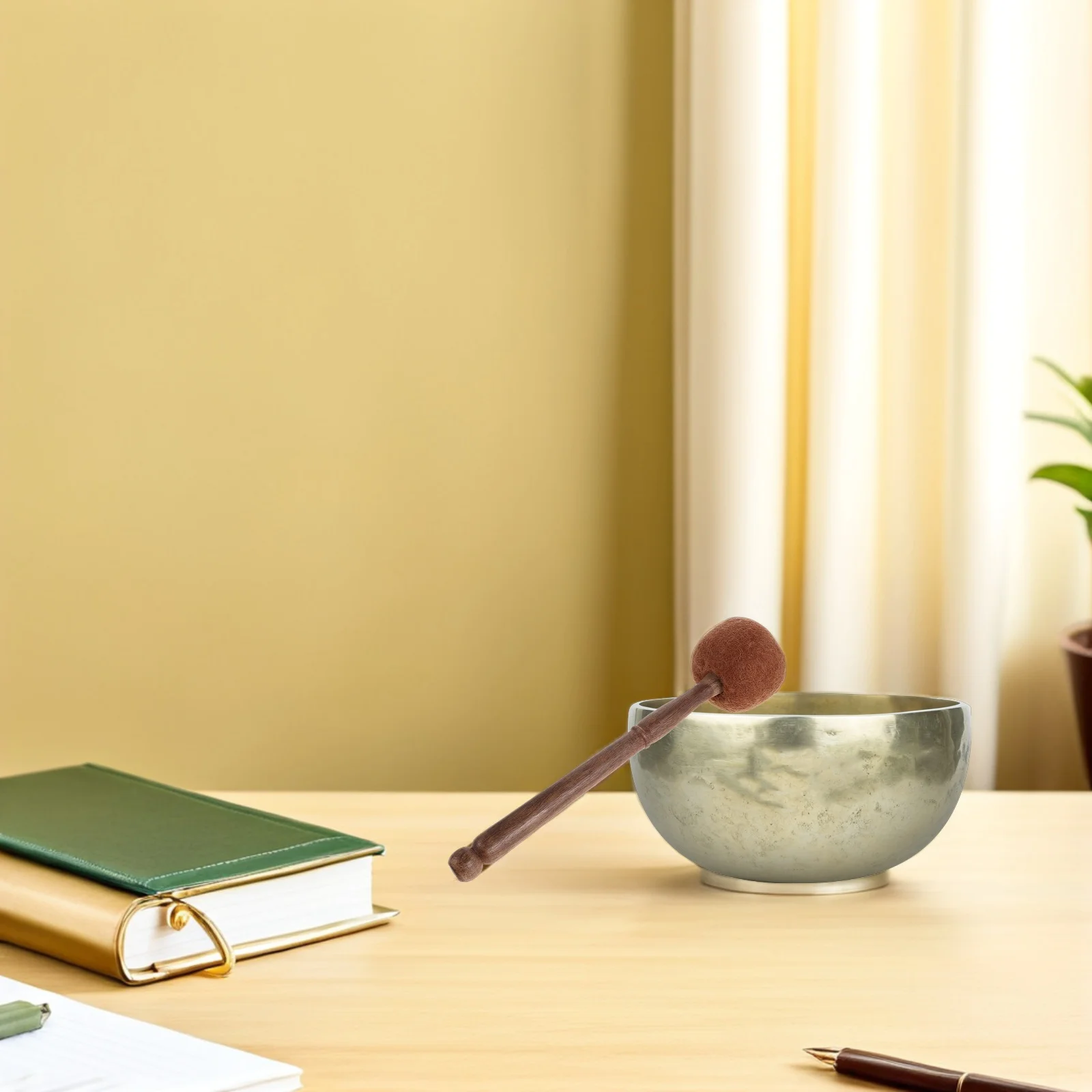 

Handcrafted Singing Bowl Mallet 29Cm Felted Wood Striker For Meditation Yoga Sound Therapy Tibetan Bowl Accessory Percussion