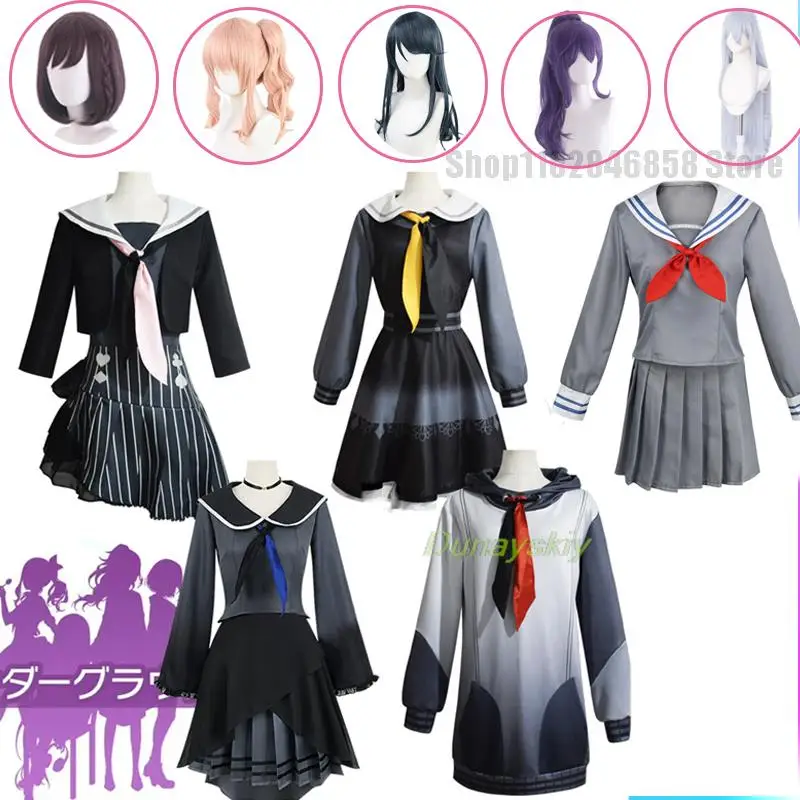 Akiyama Mizuki Yoisaki Kanade Project Sekai Colorful Stage! feat. Cosplay Costume Wig hinonome Ena Asahina Mafuyu Halloween Set