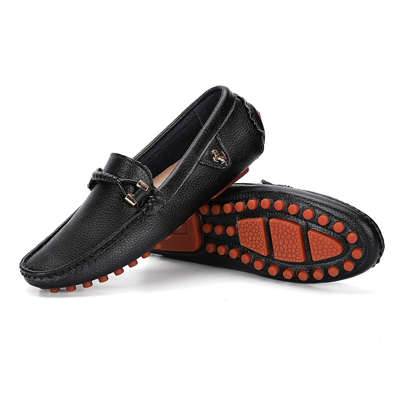 MEADEF Summer Plus Size Shoes for Men Slip on Loafers Men Casual Leather Shoes Classic New Slip on Men's Driving Shoes Big Size