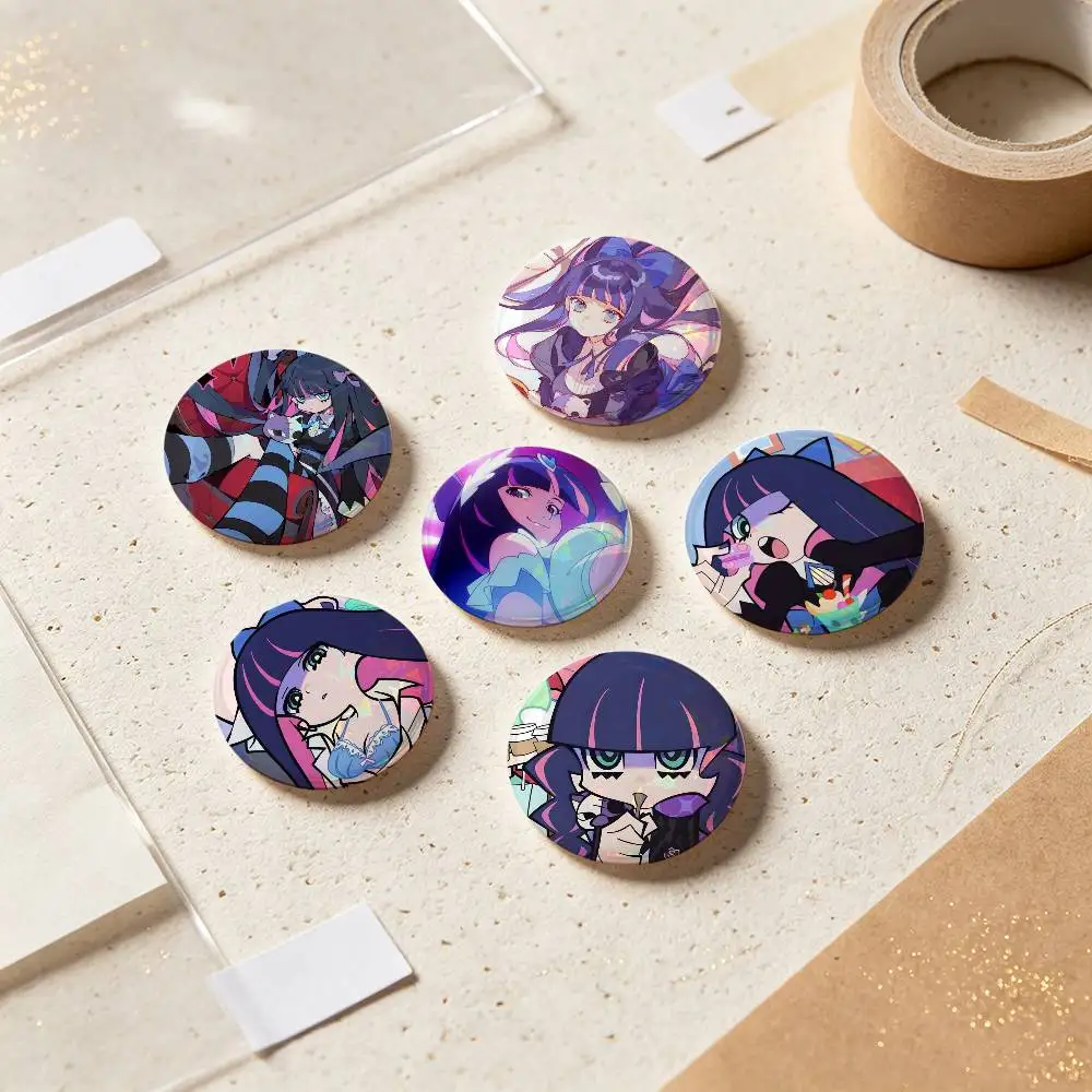 Stocking Anarchy Anime Figure Badges 25 32 44 58 75 Mm Round Cosplay Pin Bag Decor Fans Collect Friends Gifts Brooch Souvenir