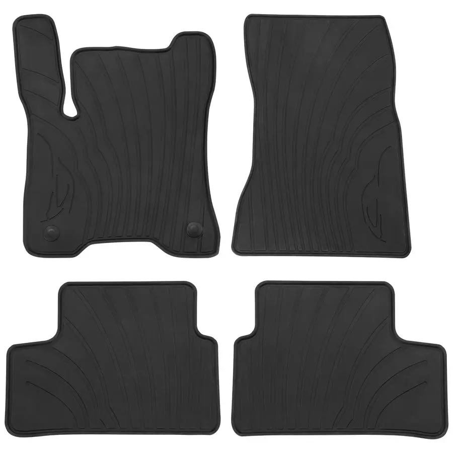 

Floor Mats Custom Fit for Mercedes Benz EQA EQB 250 300 350 20202025 2rd Split Type Full Black Rubber Auto Liner Mats All Weathe