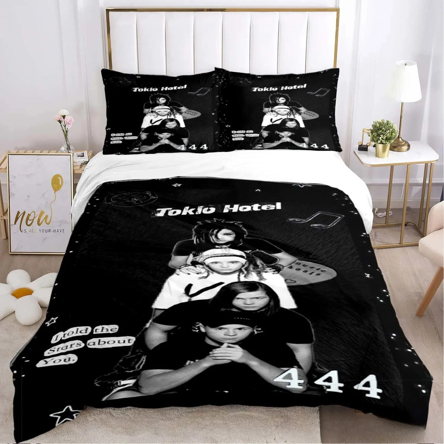 

Duvet Cover Tokio Hotel Band Pillowcase Bedding Set Boy Girl Bedroom Decoration Children Gift Single Double Large Size