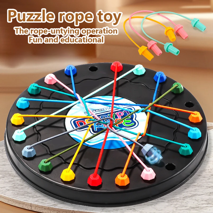 Leisure Solving Rope Battle Challenge Board Game Toys Children Puzzle Logic Thinking Parent Child Interaction Development Focus