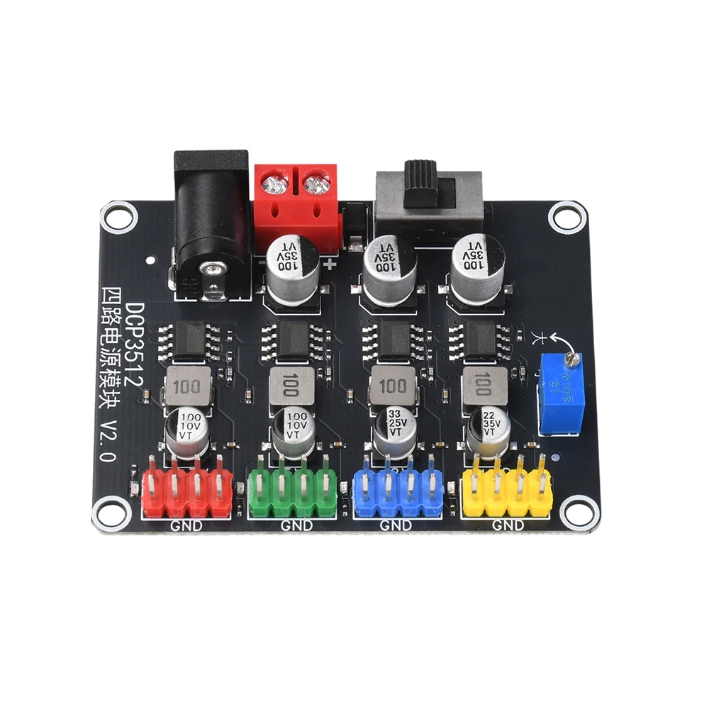 4-Kanal DC-DC Abwärtswandler-Modul 6V-30V auf 0,9V-29,6V Einstellbare Stromversorgung mit unabhängigen Ausgängen für Embedded-Systeme – Detail 10