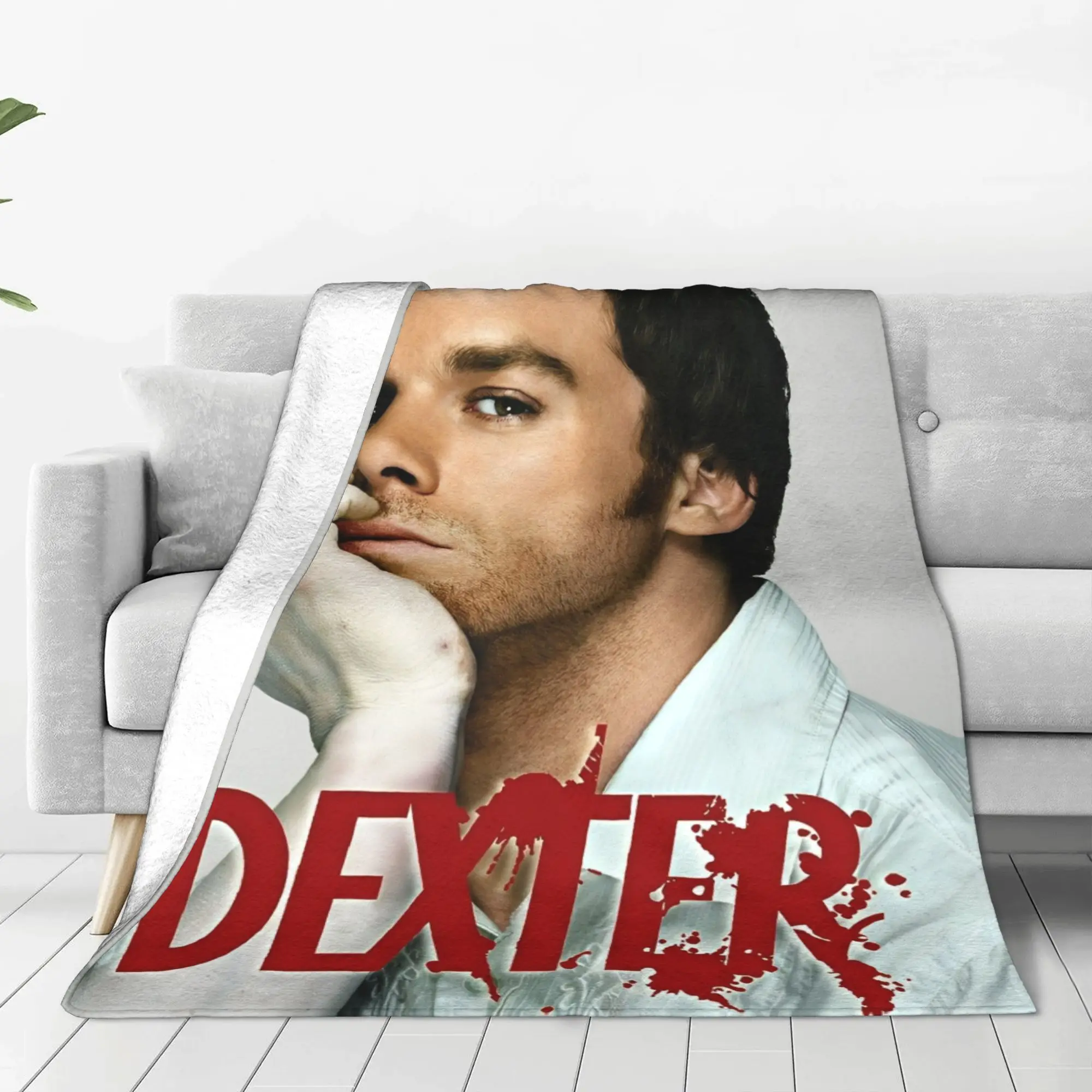 Dexter Morgan Blanket Flannel All Season Movies Multi-function Ultra-Soft Throw Blanket for Home Travel Bedspread