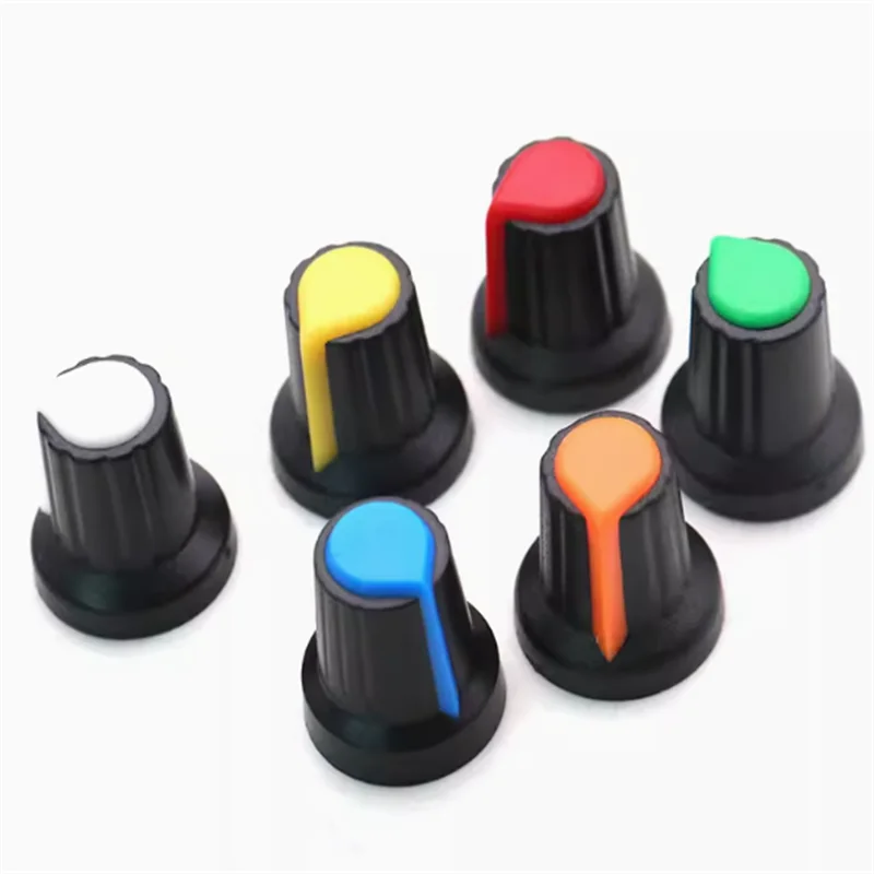 10pcs WH148 knob plastic knob plum blossom handle 15x17mm2 potentiometer power amplifier knob