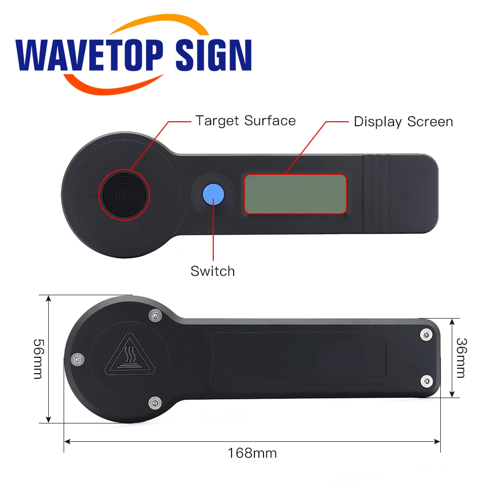 WaveTopSign 0-200W Handheld Power Meter HLP-200B Co2 Laser Tube High Accuracy For Co2 Laser Engraving and Cutting Machine