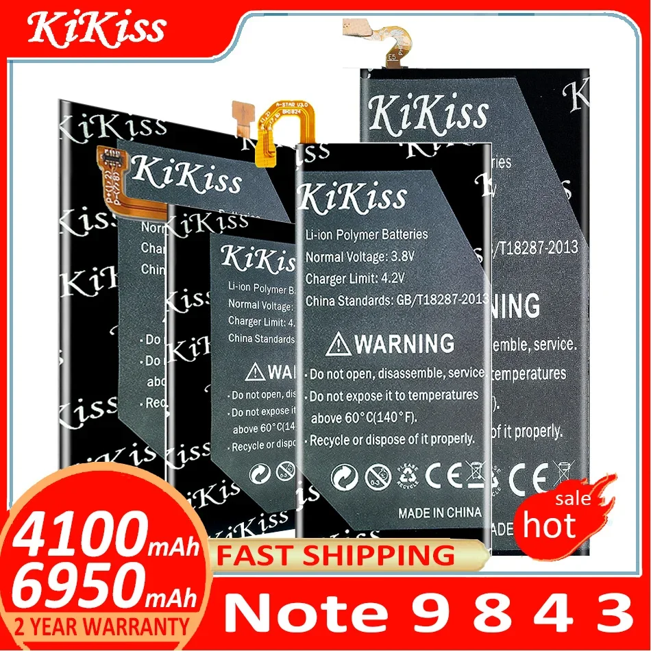 

KiKiss Battery For Samsung Galaxy Note 9 8 4 3 Note9 Note8 Note4 Note3 N9600 N950 N910 N910H N910A N910C N9000 N9005 N900 N900A