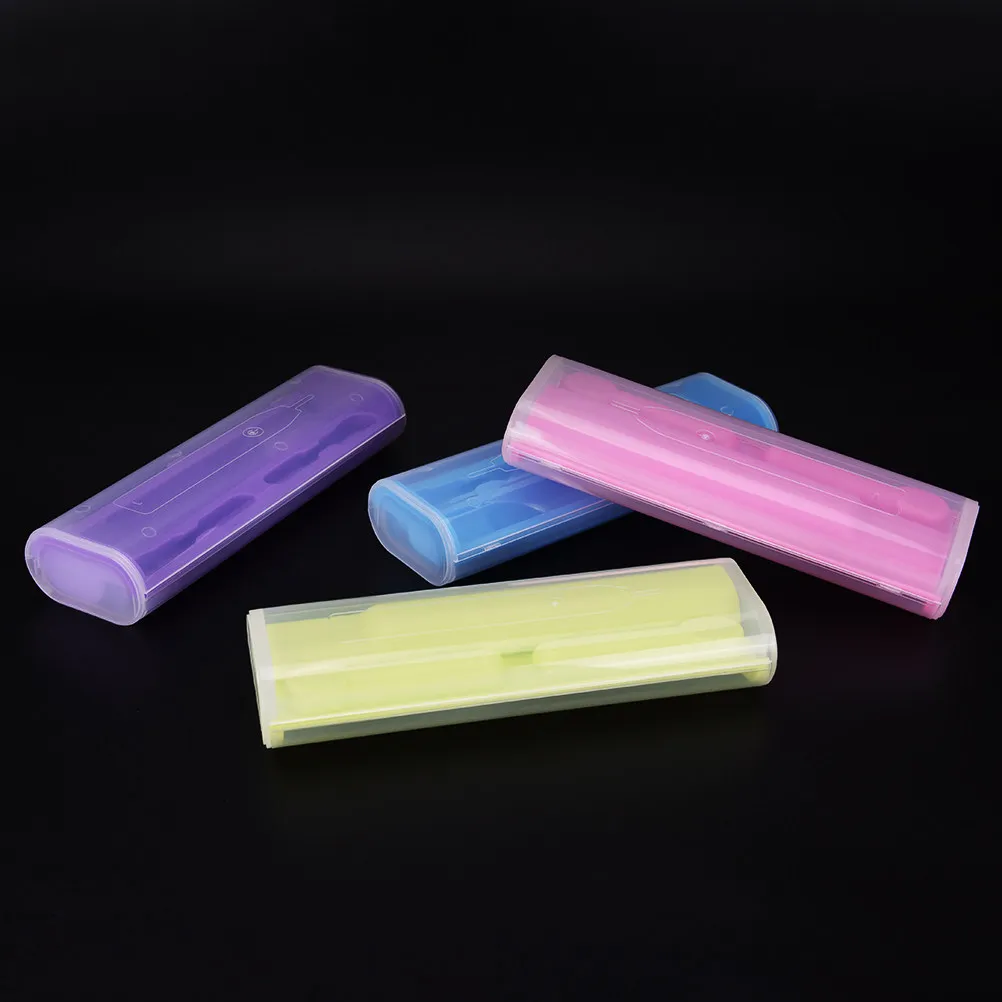 

Electric Toothbrush Case 21.5X8X4.5Cm Portable Storage Box For Travel Camping Outdoor Protection Holder Plastic Purple