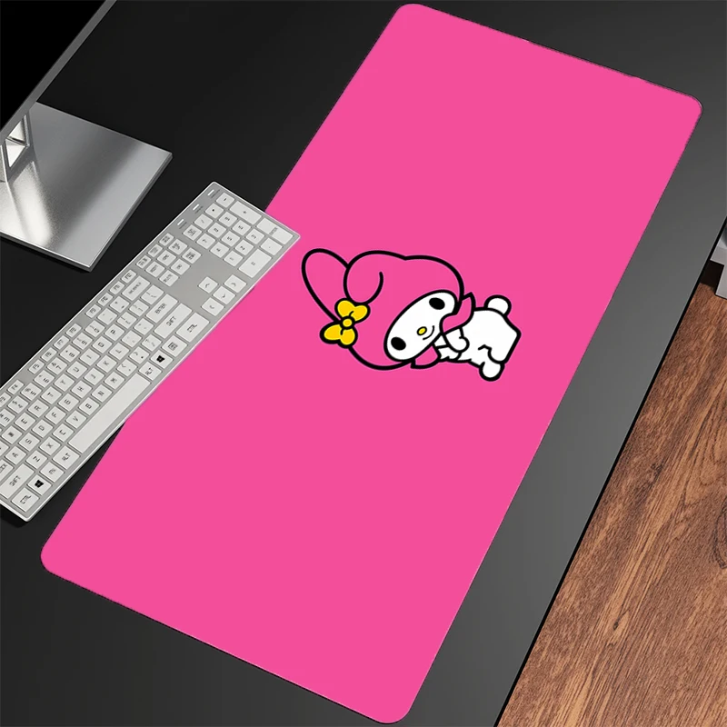 Alfombrilla de ratón My Melody N antideslizante XXL, alfombrilla de ratón para juegos de portátiles, alfombrilla de teclado con impresión HD, alfombrilla grande para ratón, alfombrilla de escritorio para juegos