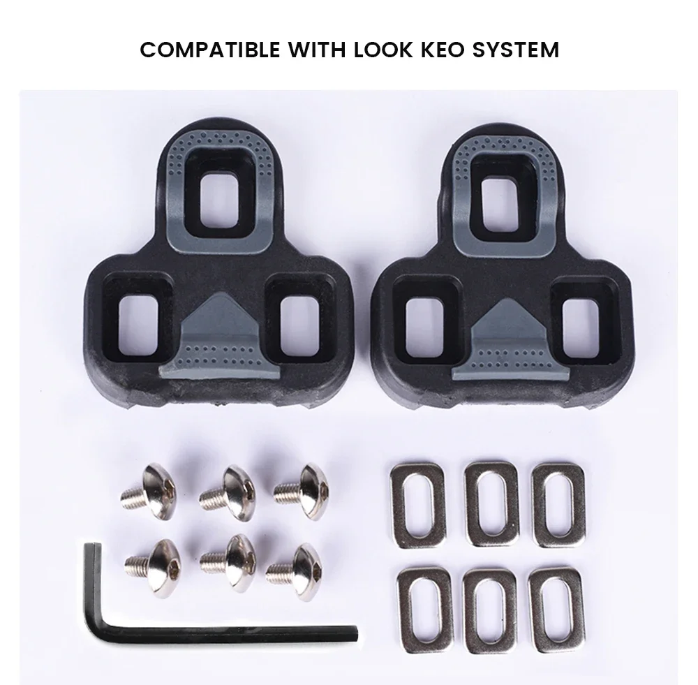 RYET Rennradpedal Selbstverriegelnd Aluminium Für SPD-SL MTB Rennrad Clipless Fahrradpedale Fahrradfußplatten Plattformteile – Detail 7