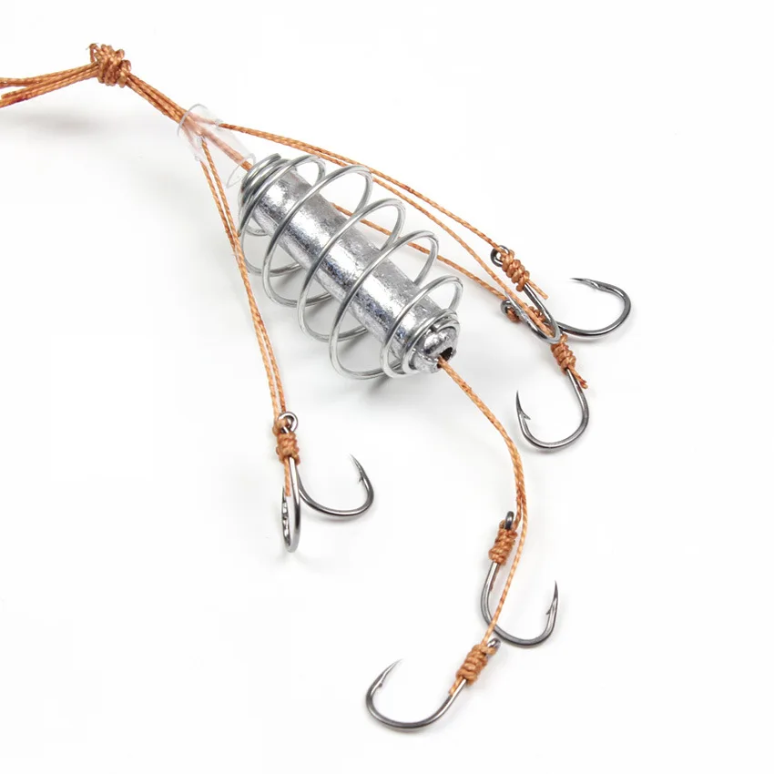 

New style with lead sinker counterweight European style warehouse fishing long-range explosive hook tube with Iseni fish hook