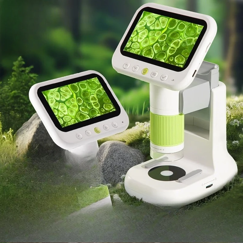 Ultra-clear large screen smart children's microscope portable magnifying glass student science experiment