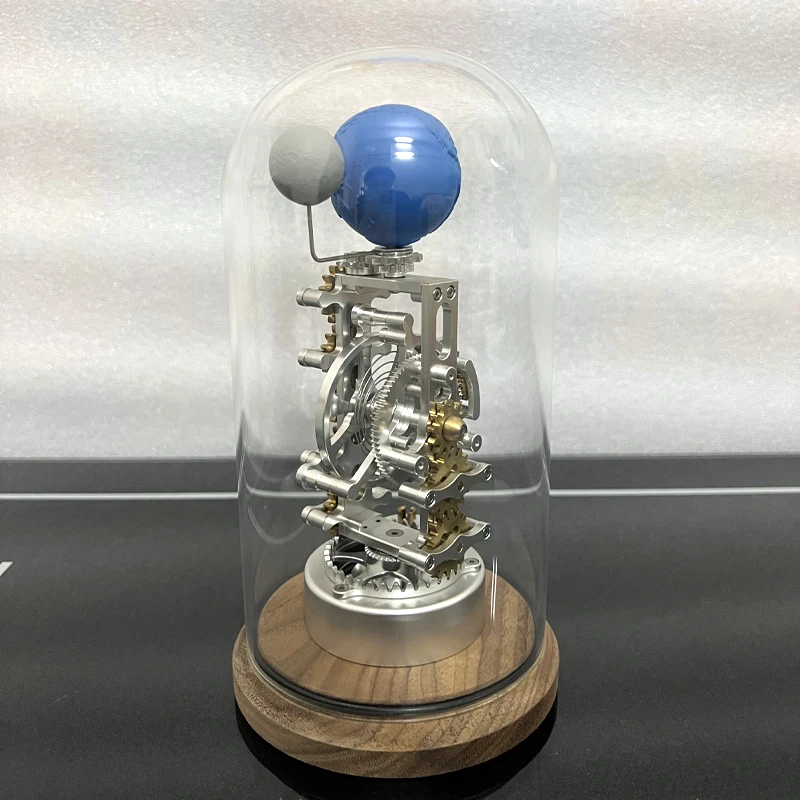โมเดลโลหะจักรกลสร้างสรรค์ของโลกและดวงจันทร์ ของตกแต่งตั้งโต๊ะ ของขวัญ