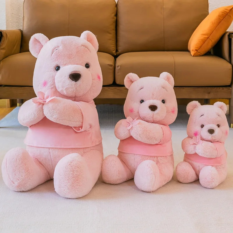 2023 Disney Pink Winnie the Pooh Plüschtiere niedlich große Stofftiere Cartoon gefüllt Anime Plüsch Big Bear Puppe Kind für Geschenke