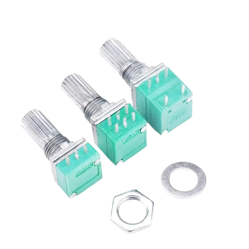 RK097G/N/NS Single/Double B5/10/20/50/100K Audio/Power Amplifier/Sealed Potentiometer with Switch