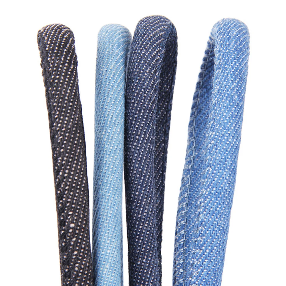 4/5/6/8mm 2meters Denim Strap Round Cord Cowboy Fabric Rope For Diy Crafts Necklace Bracelet Making Home Decor Findings