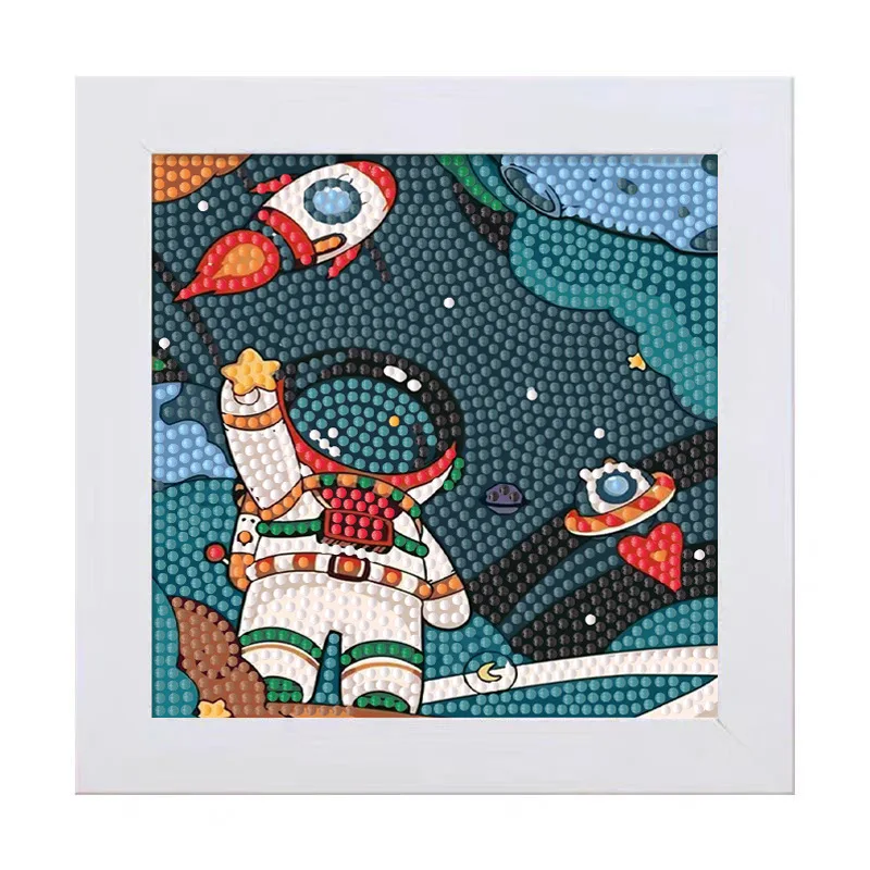 Keeppley Astronaut Crystal Diamond Decorative Painting 5D DIY Cross Stitch Kit Space Framed Art Painting Birthday Gift view 5