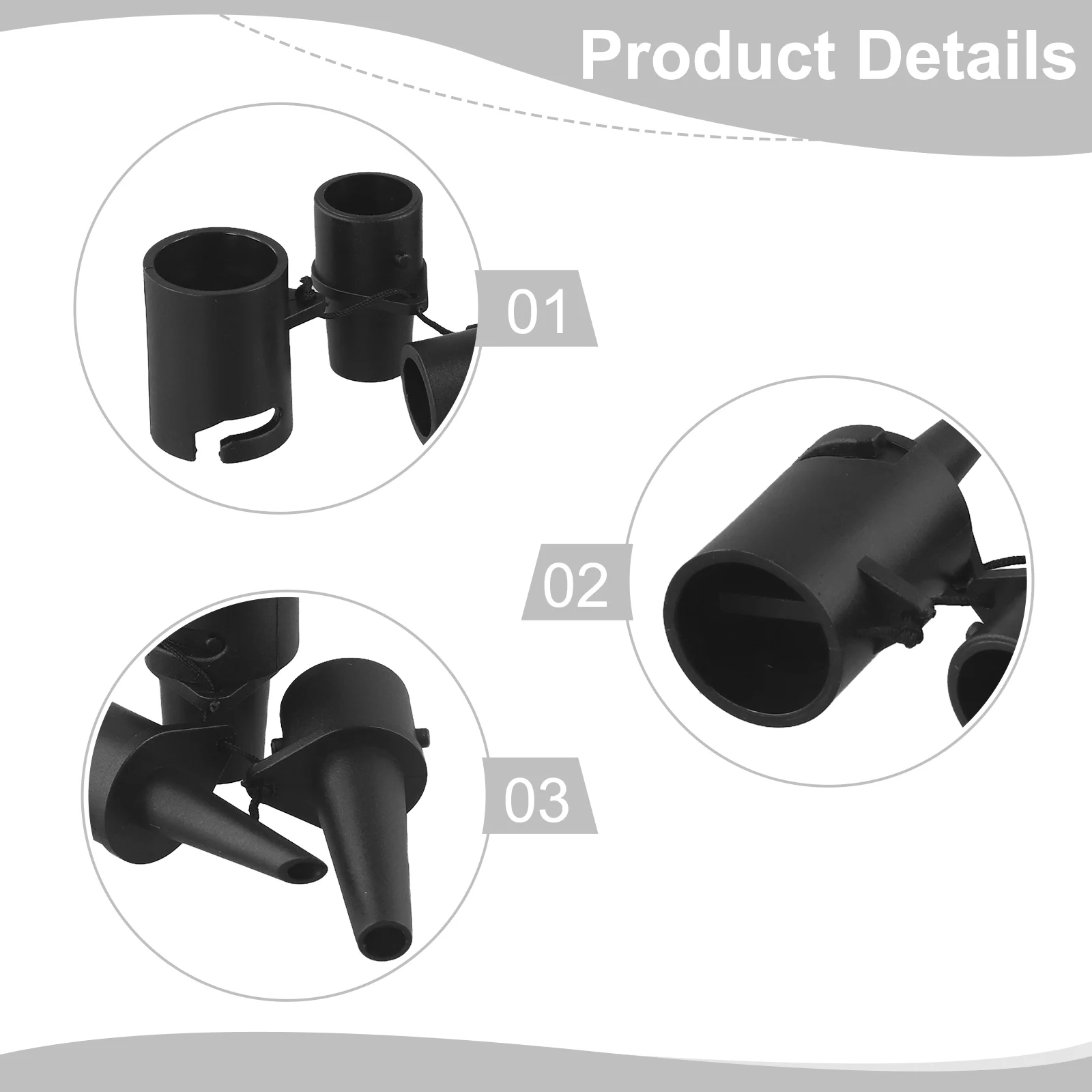 Multi Function Air Pump Nozzle Adapter For Inflatable Paddle Boards Designed To Fit Various Air Valve Types Securely