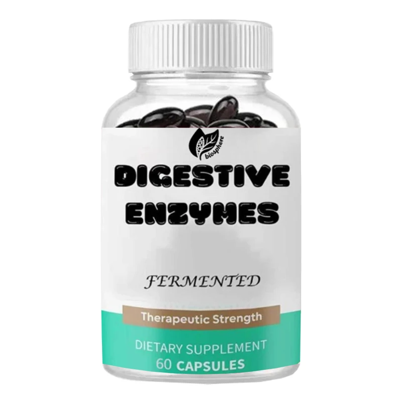 Digestive Enzyme | 40000 USP Lipase, Used for Intestinal Health and Nutrient Absorption, Fermentation, Efficient, 60 Capsules