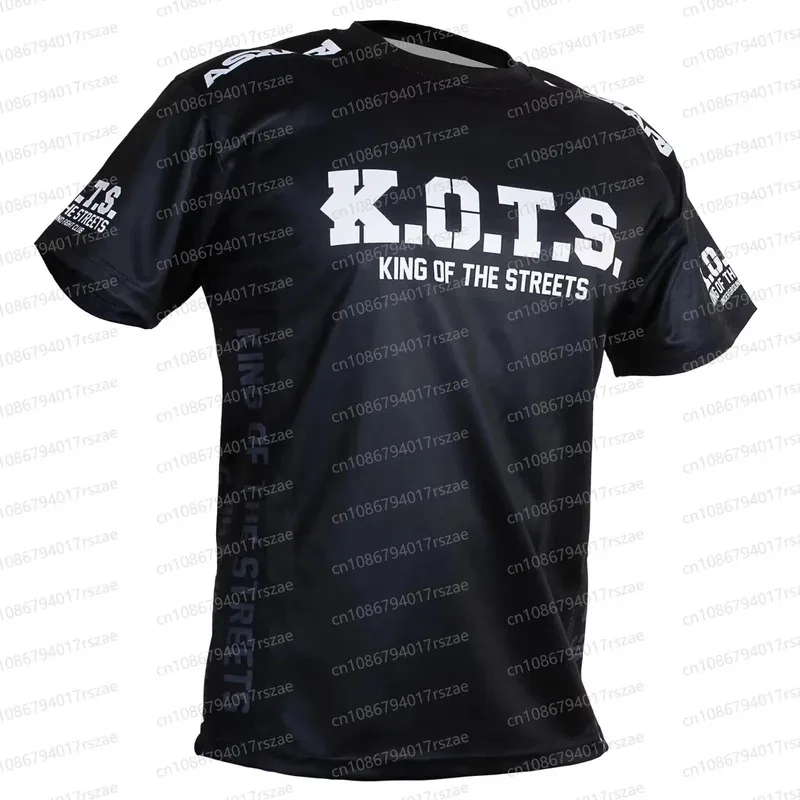

ASKARI Boxing Fighting Match Design 3D Men Fitness Short Sleeve T-shirt Breathable Mesh Sports Tees For Male Outdoor Trainning T
