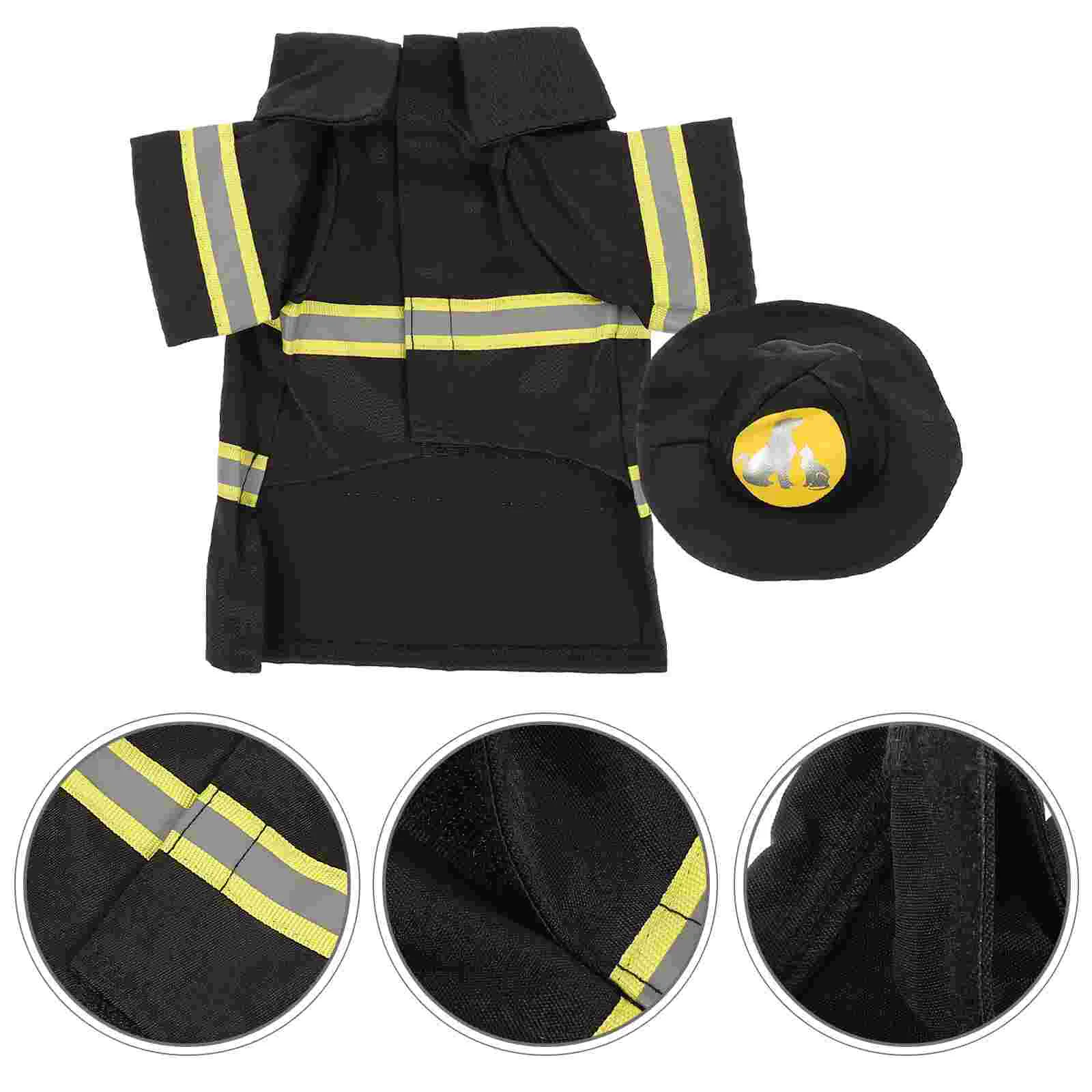 Dog Dresses for Small Dogs Performance Costume Firefighter Uniform Shape Clothes Santa Claus