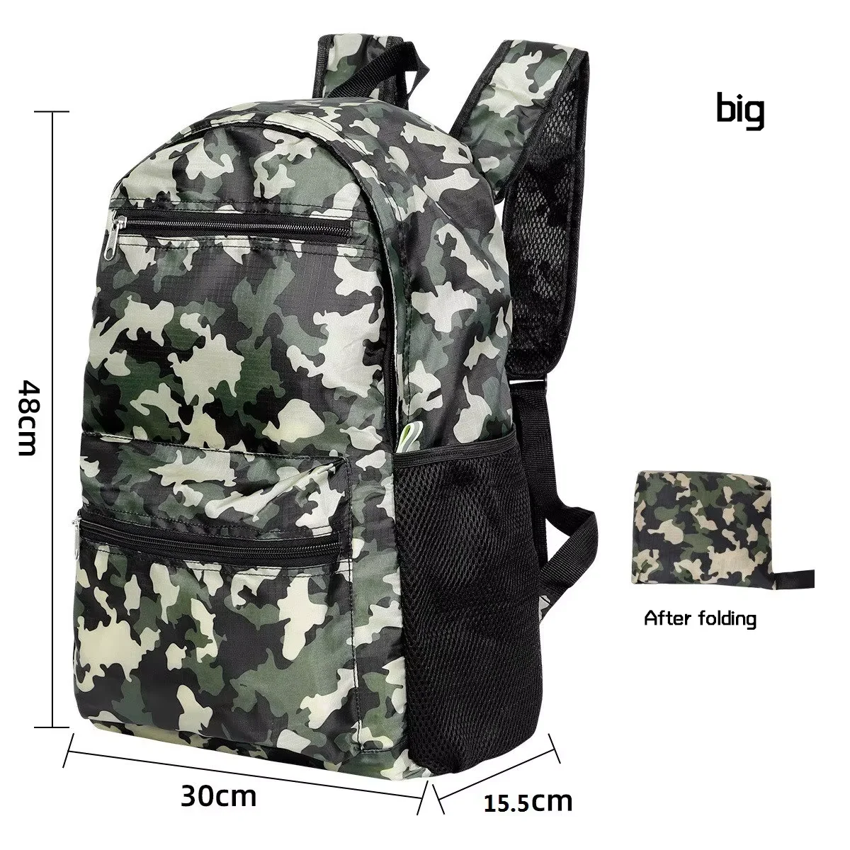 25L Lightweight Folding Backpack Men Ultralight Waterproof Backpack Women's Travel Camping Hiking Sports Backpack