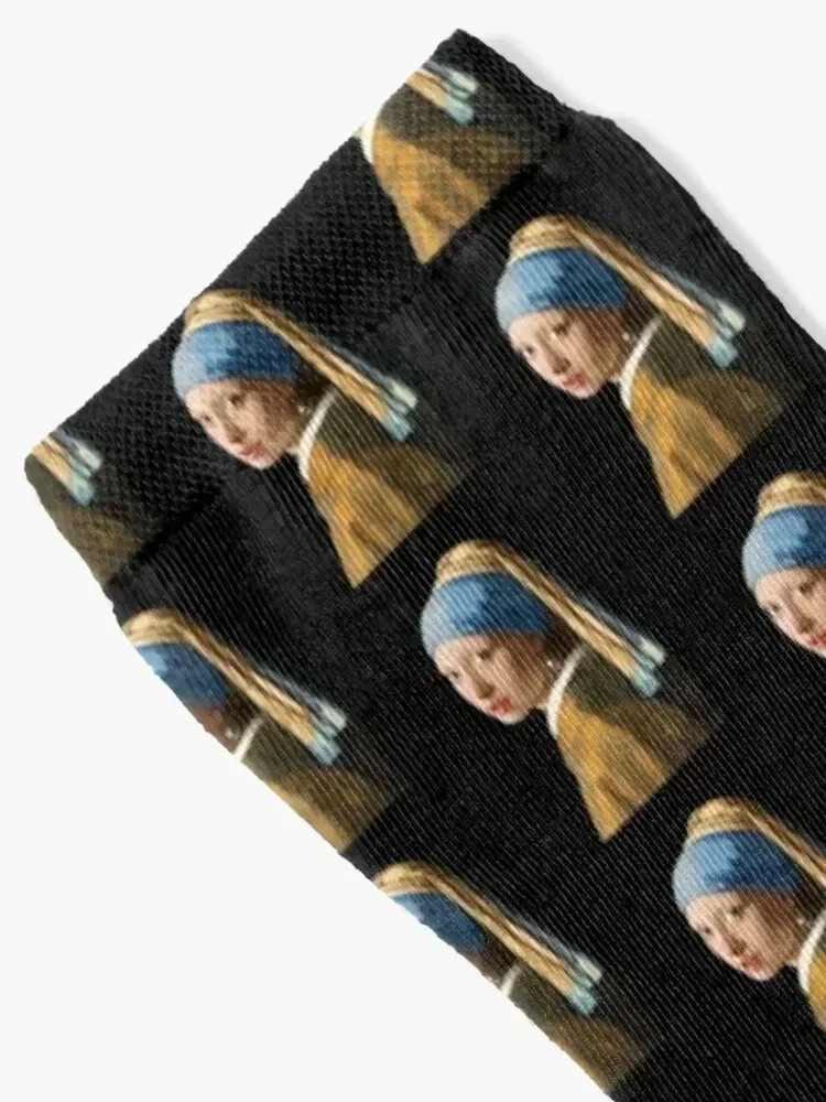 Girl with a Pearl Earring Socks Argentina Men's hiking football Boy Child Socks Women's