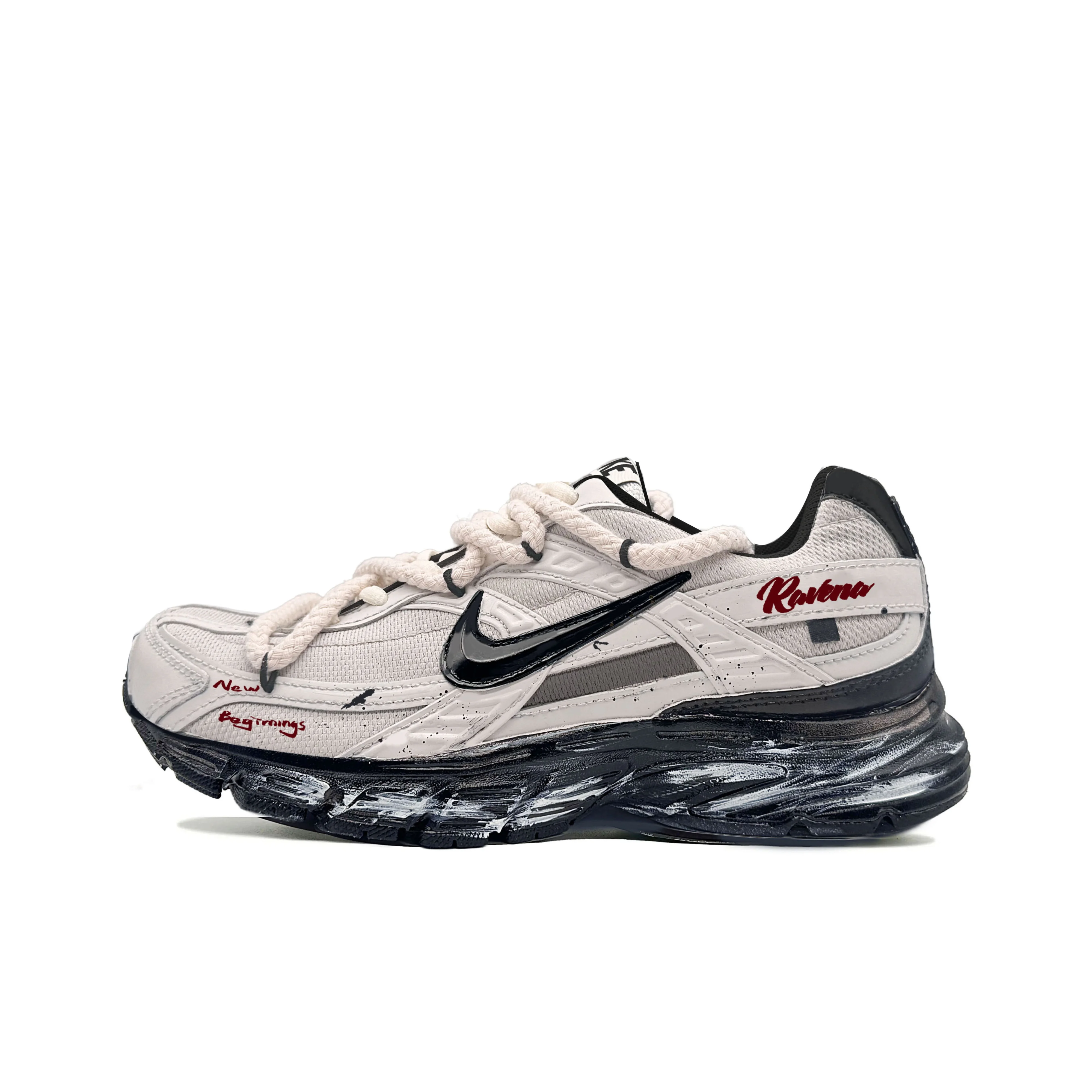 Nike Initiator Running Shoes Unisex Low Top Beige 394055-100(Team221-