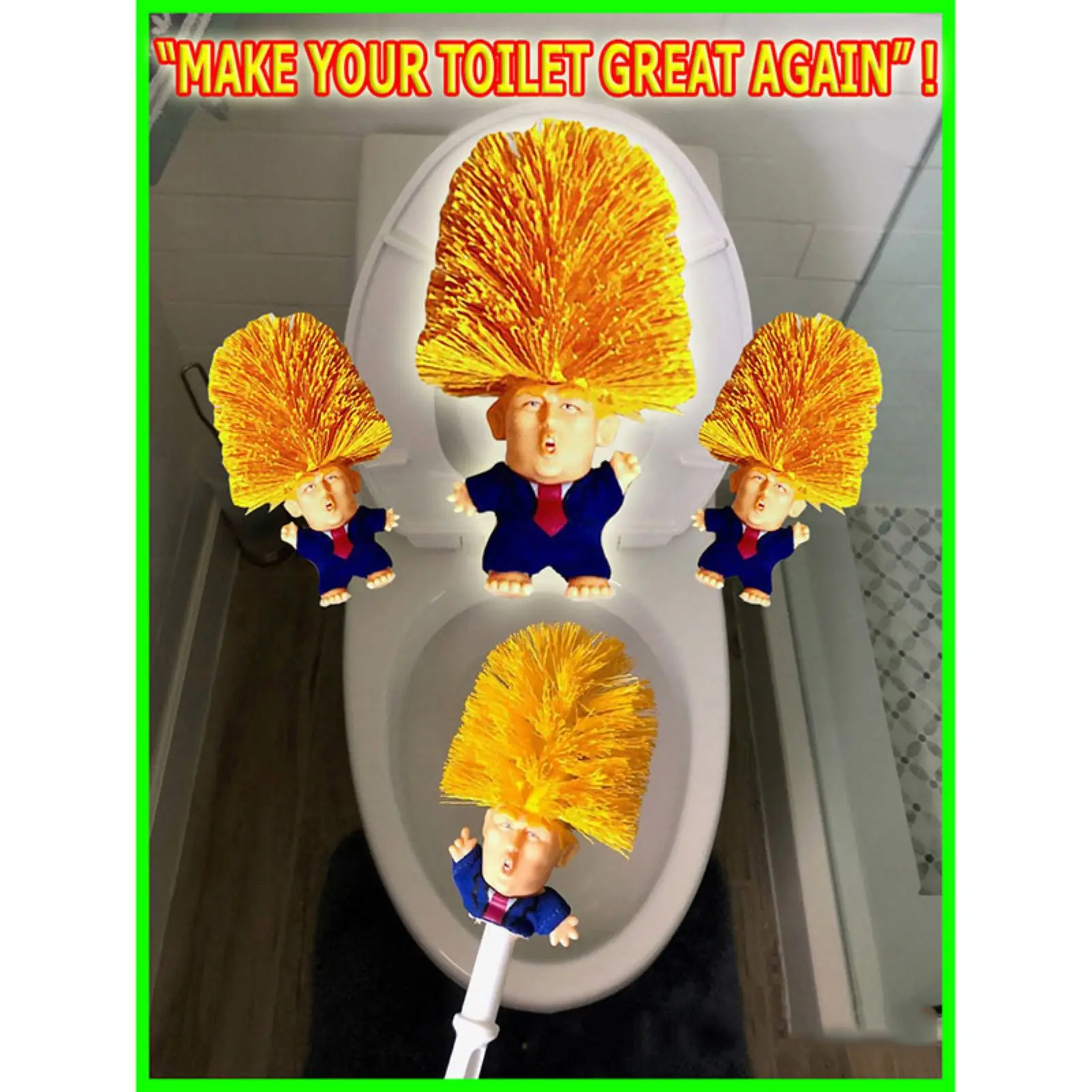 Donald Trump Toilet Brush Make Your Toilet Great Again Clean Brush Home Use Tool Bathroom Supply