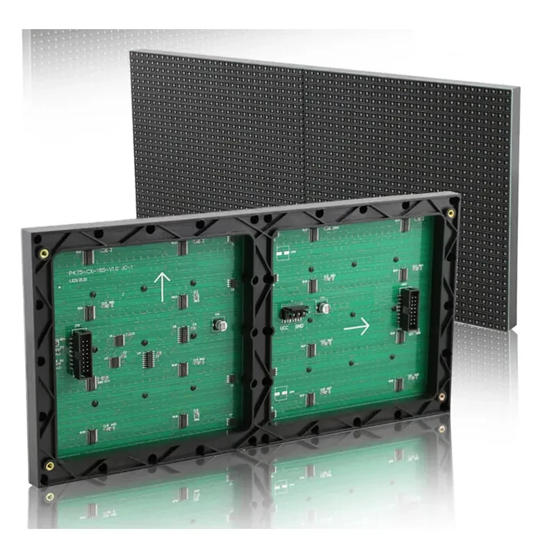 304*152mm 64*32 Pixels indoor LED Display P4.75 single/dual red green Color SMD F3.75 LED Module for install LED screen