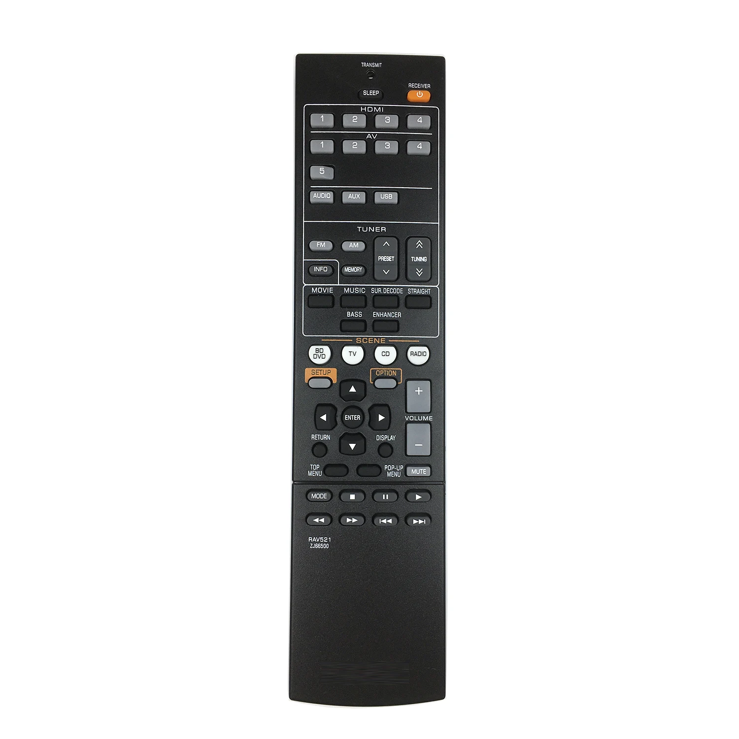 NEW Remote Control For YAMAHA AV Receiver RAV521 ZJ66500 RAV523 ZJ66520