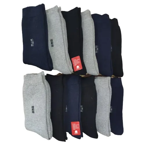 Men's twelve Pieces Winter Thick Towel Socks Cotton