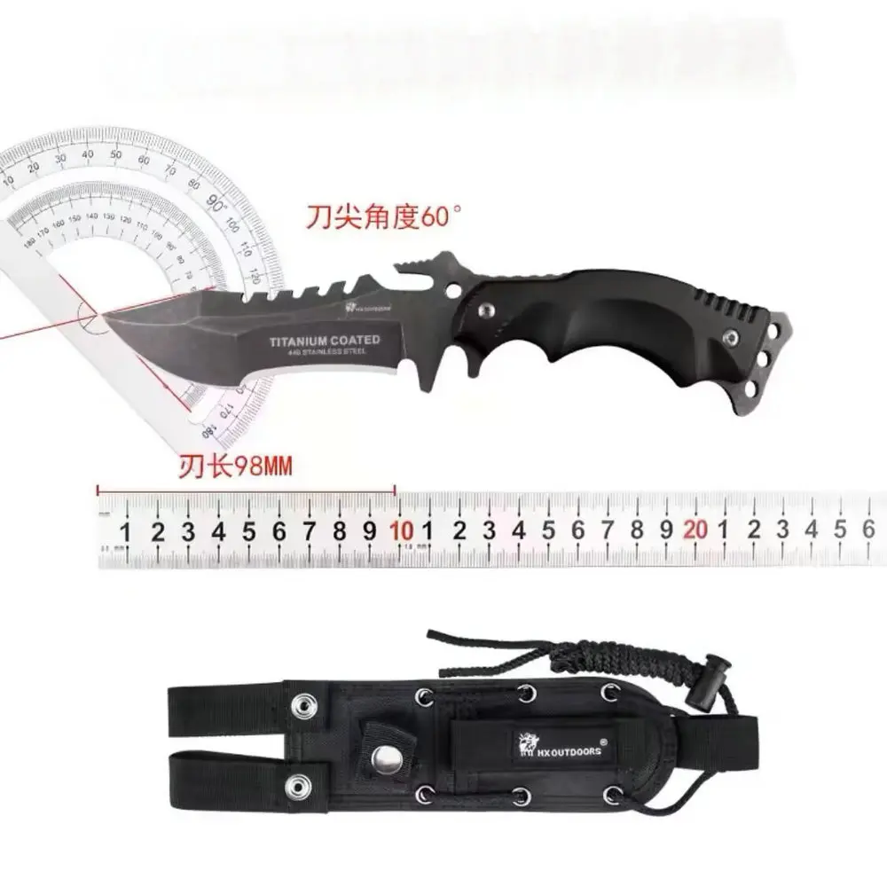 

HX Outdoors 440C Tactical Knives,Camping Knife ,High Quality Hunting Jungle Knife,Survival Knives,Rescue Edc Tool Dropshipping