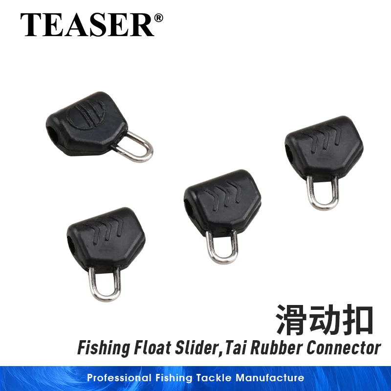 OBSESSION 10pcs Float Connector Fishing Sinker Slip Clip Ring Snap Fish Weight Slide Buckle Accessories For Braid Fishing Lines