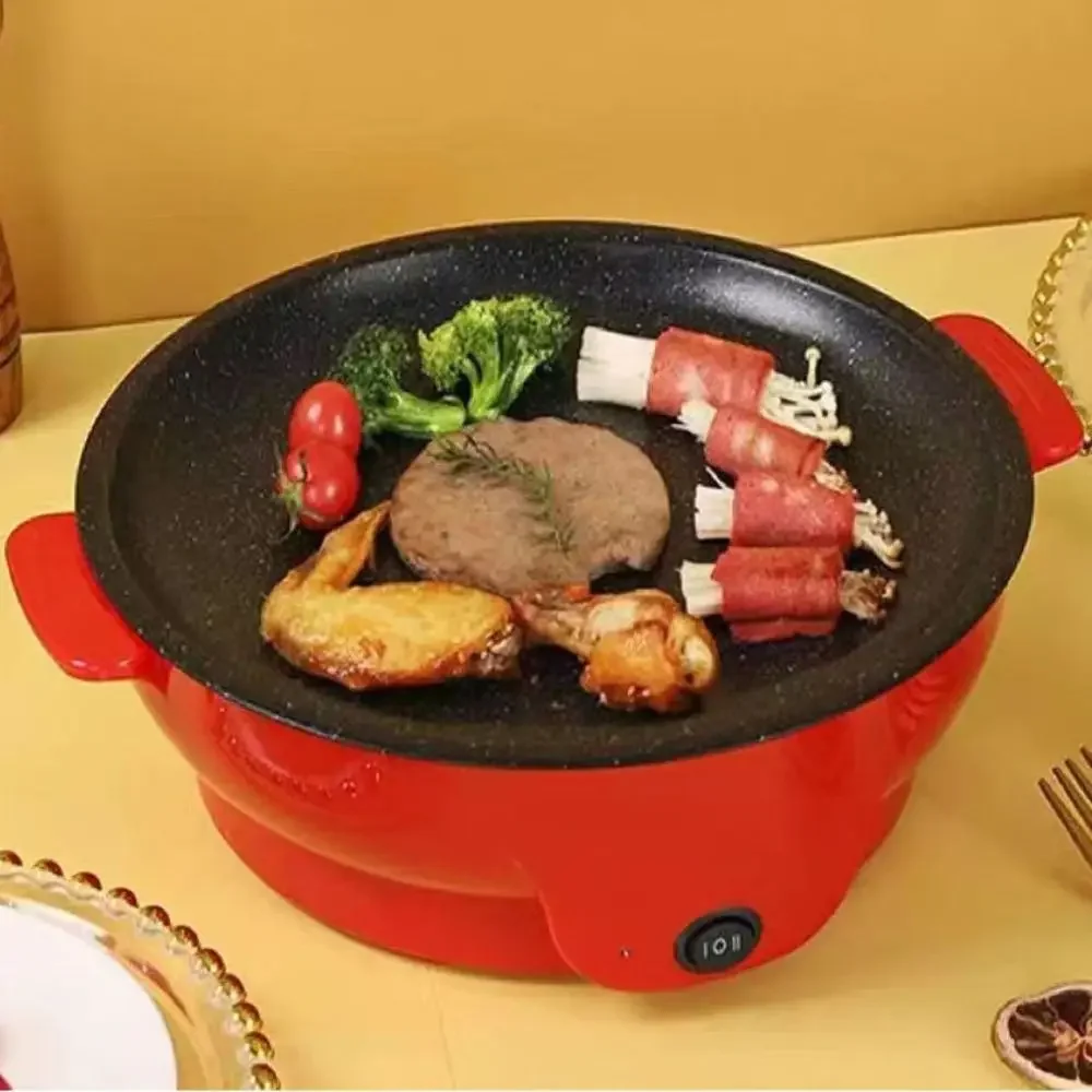 20/26/30cm Electric Frying Pan Multifunctional 220V Binaural Handle Grill Non-stick Electric Hot Pot Omelette