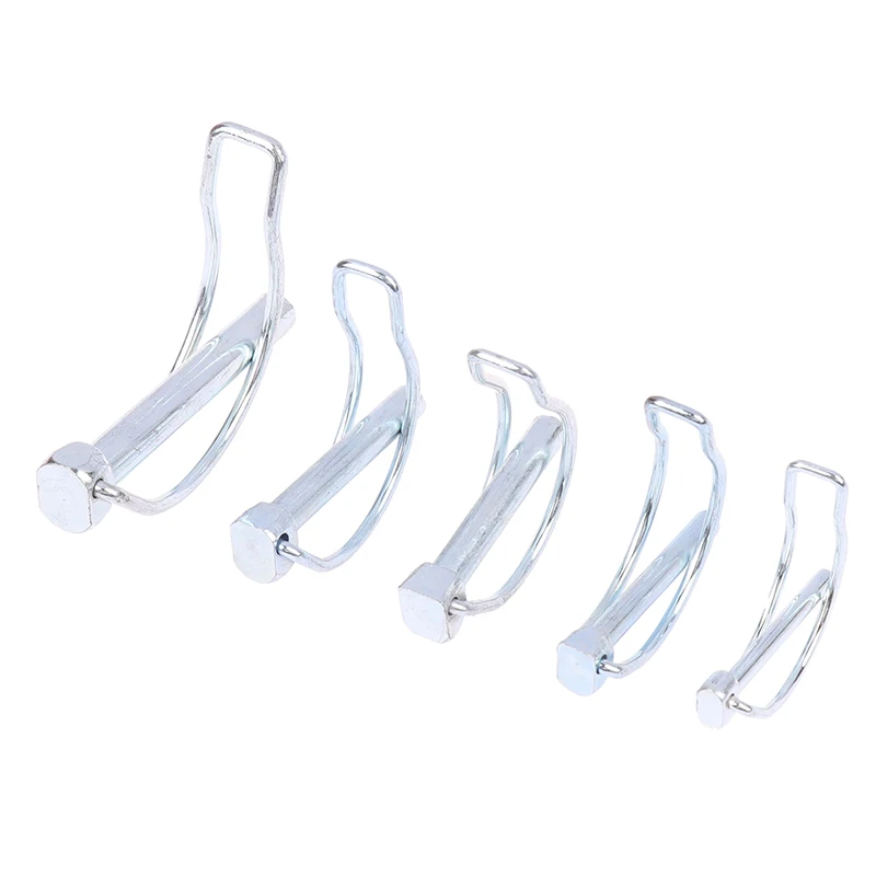 1PC D Pin M4.5 M6 M8 M10 Safety Pin Bicycle Stroller Cargo Boat Hitch Hook Clip Spring Pin Double-line Lock Pin Ear Pin Hardware