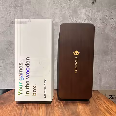 High-end Exquisite Wooden Magnetic Hard Storage Table Box For Steam Deck Anti-drop Shockproof Unique Style Storage Holder Case