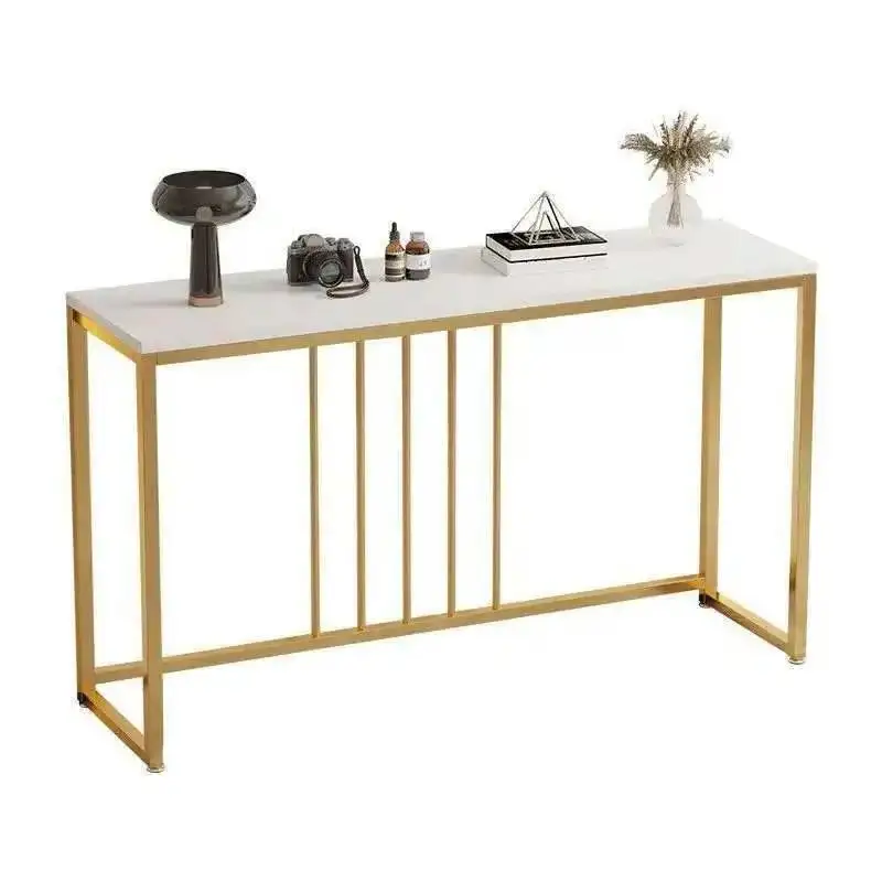 طاولة دخول فاخرة للشرفة طاولات أريكة لغرفة المعيشة الصينية الجديدة على الحائط طاولات وحدة التحكم في ممر الحديد طاولة ضيقة E #2