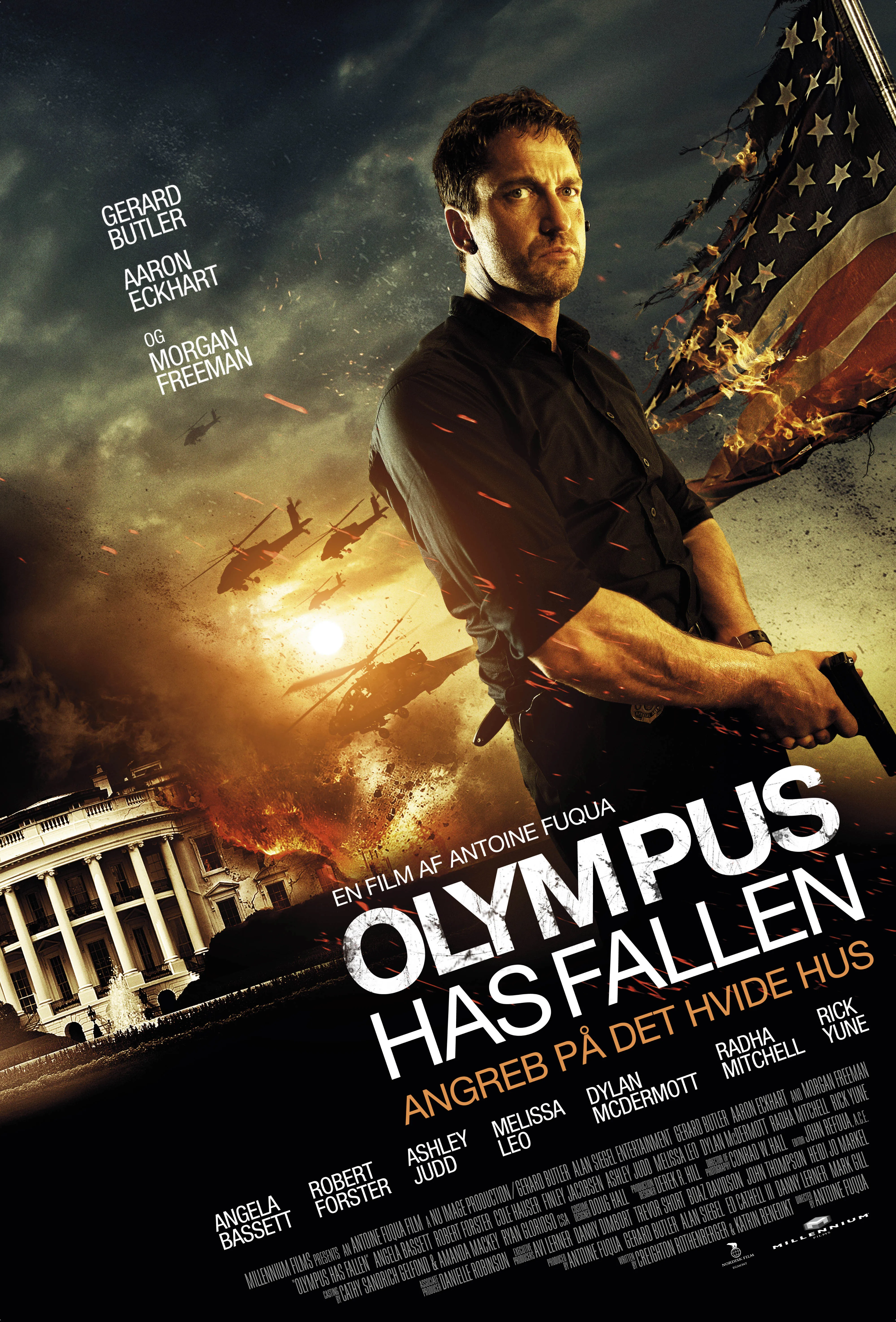 Movie Olympus Has Fallen (2013) Silk Poster custom Home Decorative Wall Painting