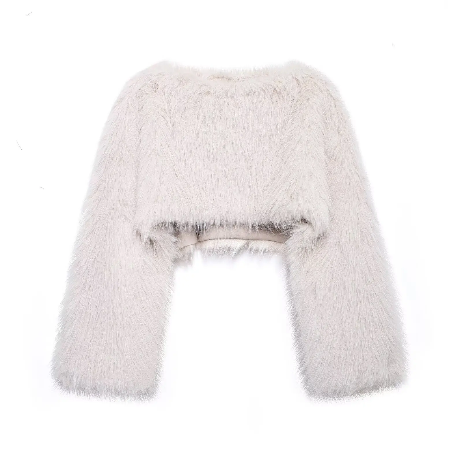 2024 Autumn Fashion Versatile New Artificial Fur Effect Short Coat Amazon Women's Clothing
