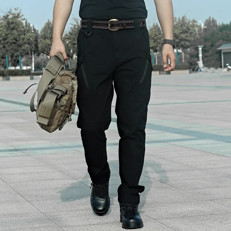 

Men's Overalls Spring And Autumn New Multi-Pocket Elastic Outdoor Leisure Large Size Pants