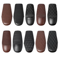 Motorcycle Cafe Racer Vintage Replacement Hump Saddle Seat PU Leather Refit Flat Saddle Cushion For Yamaha Kawasaki Honda CG125