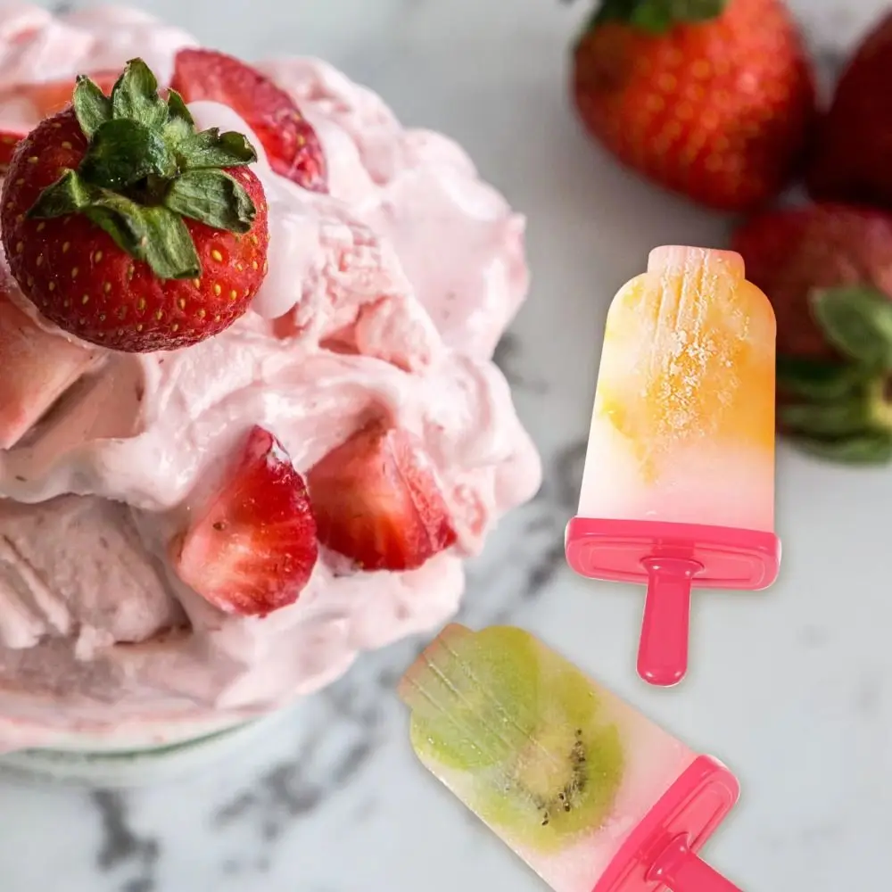 High Quality Reusable Ice Cream Molds Easy To Fall Off Food Grade Plastic Popsicle Mould Homemade Ice Lolly Maker Home Kitchen