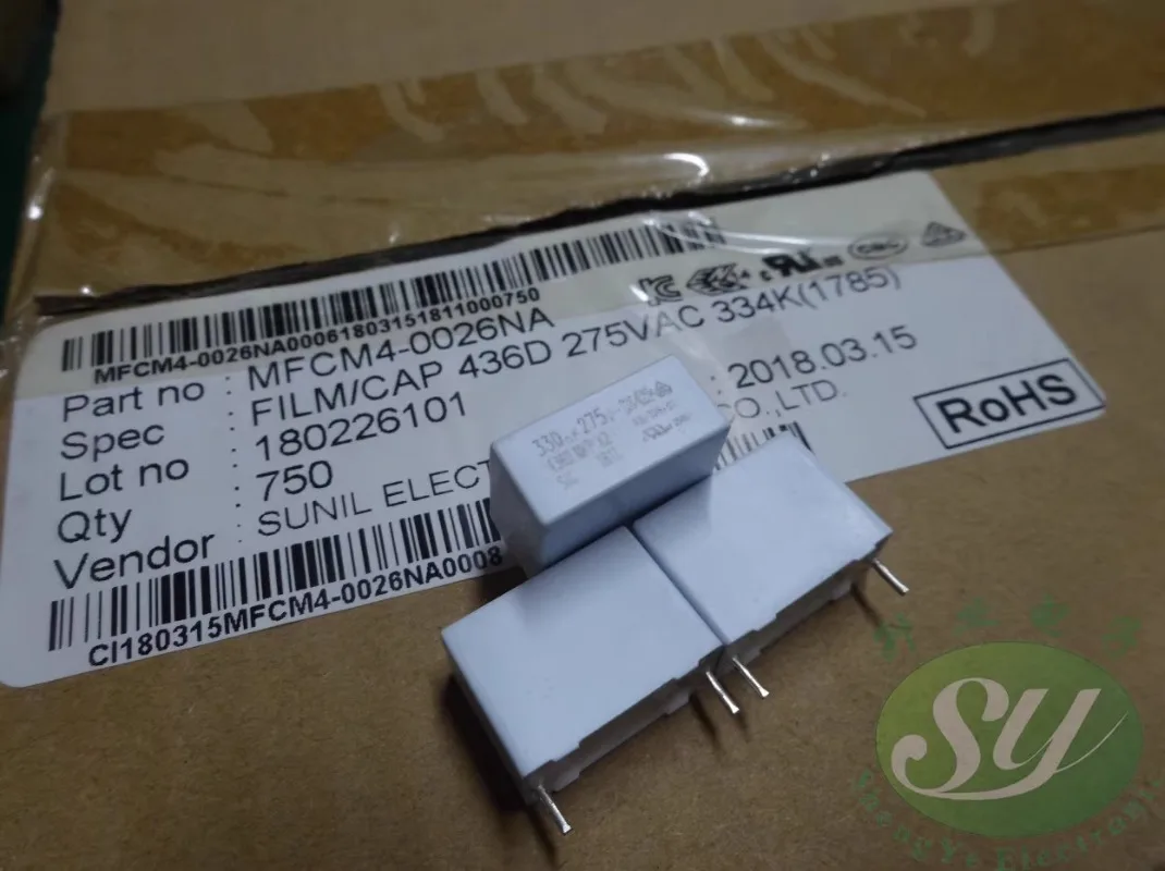 

10PCS SIC 0.33uf/275VAC 330nf u33 334 New film capacitor 15MM