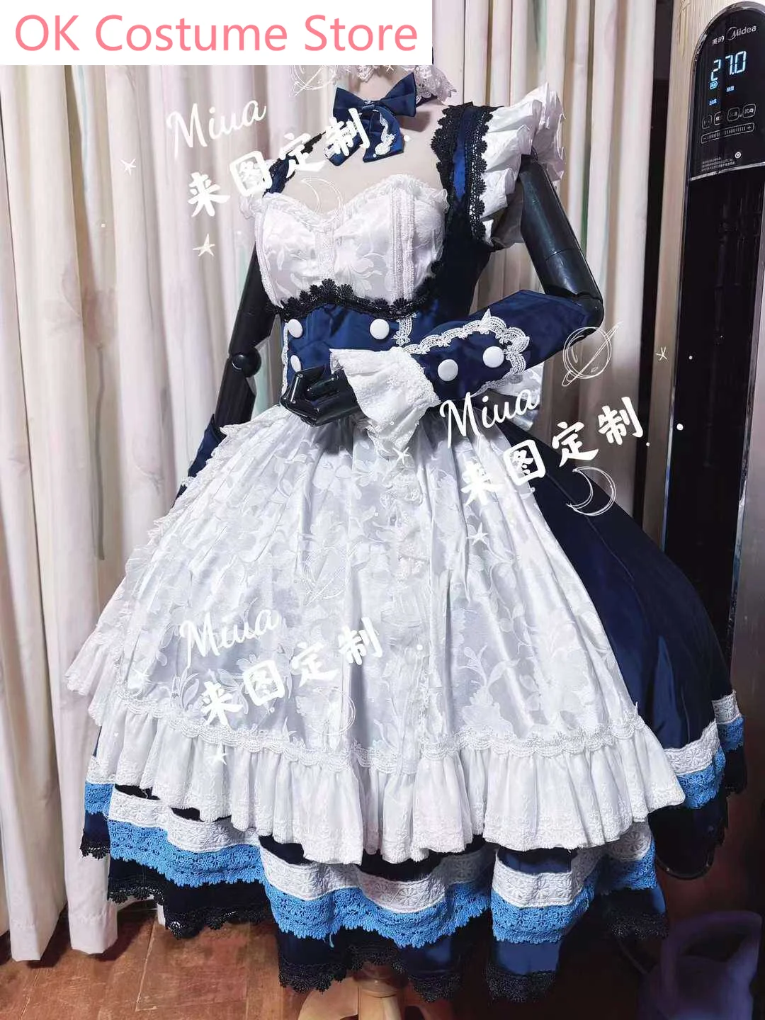 Azur Lane Belfast English Maid Dress Cosplay Costume Cos Game Anime Party Uniform Hallowen Play Role Clothes Clothing